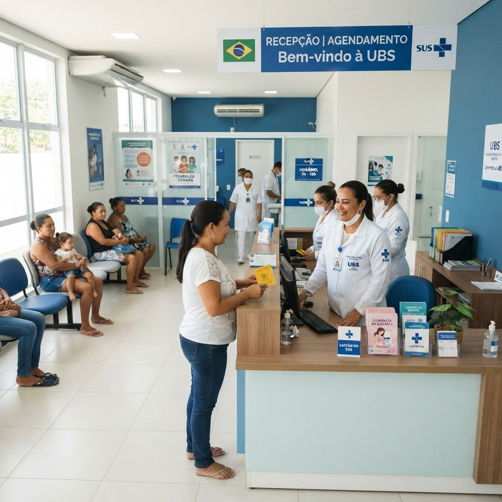 Unidade Básica de Saúde organizada com carteirinhas